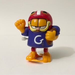 Vintage 1999 Garfield Football Wind-Up Toy